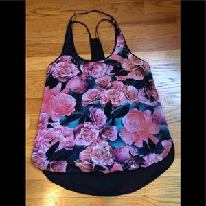 Lululemon floral workout top